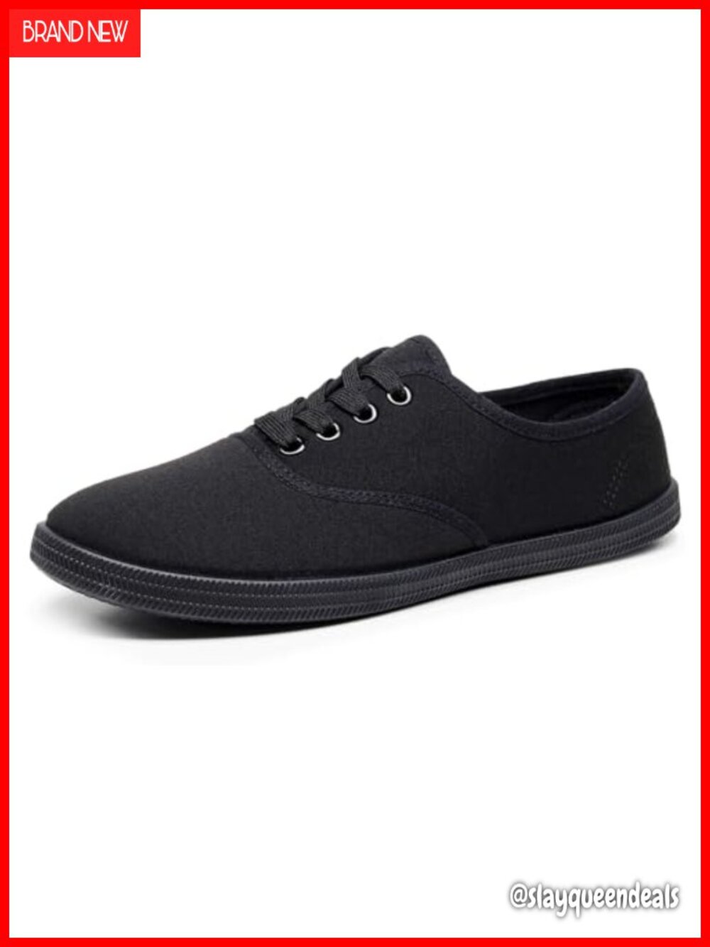 Lace Up Sneakers Breathable Canvas Padded Insole Casual Athletic